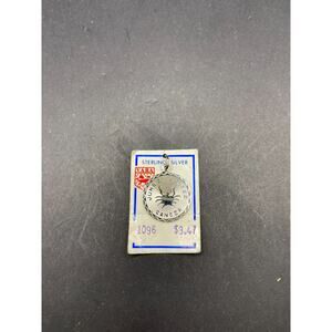 VARA 925 Sterling Silver Cancer Zodiac Sign in Medallion Pendant Charm New